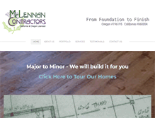 Tablet Screenshot of mclennancontractors.com